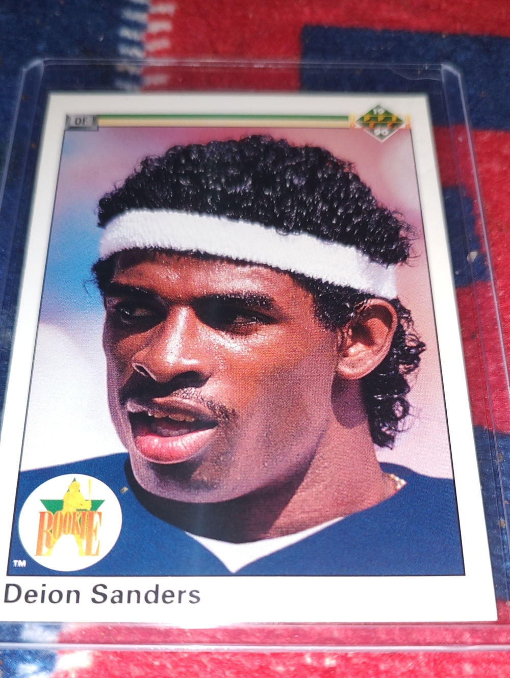Collector Sports Card with White Headband Accent
